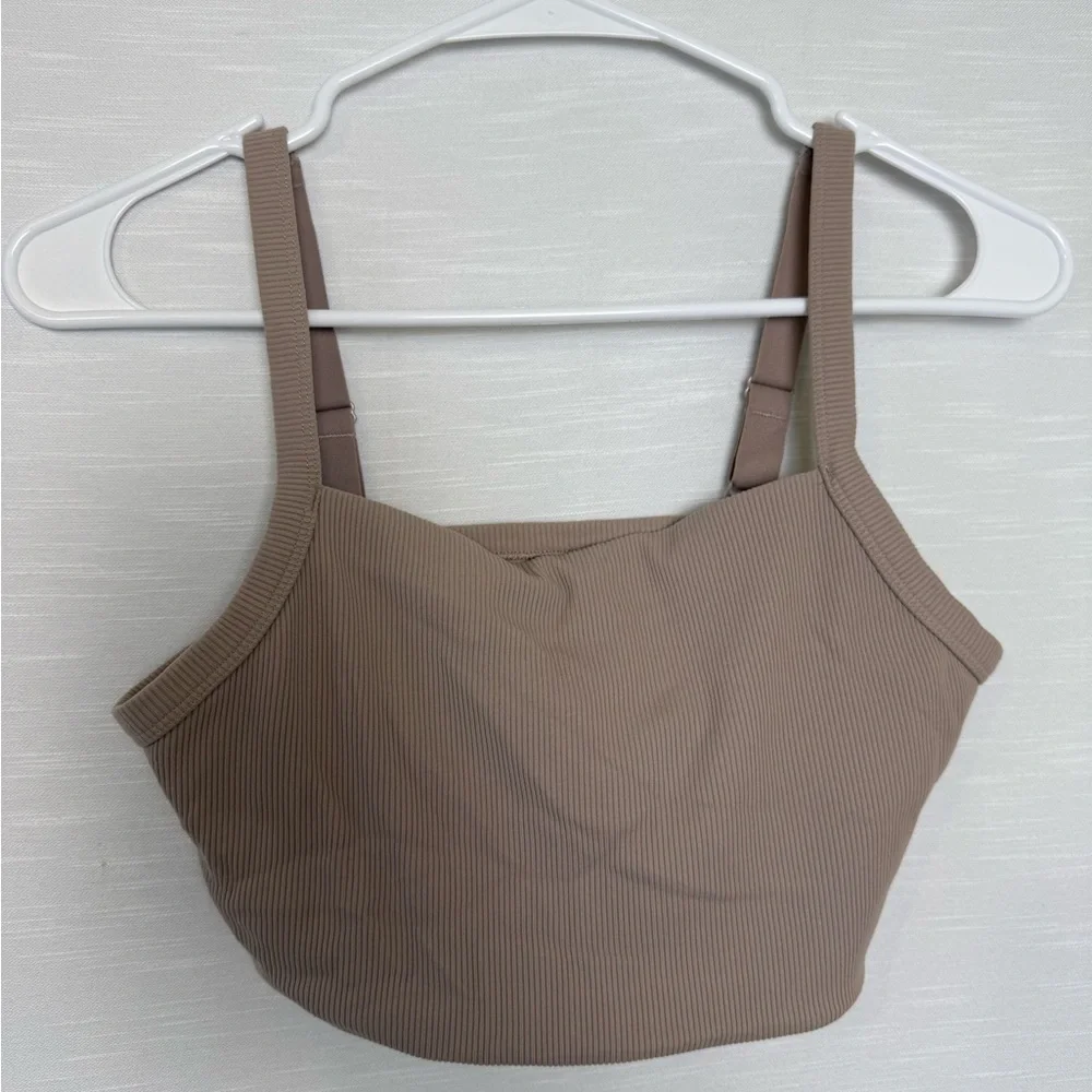 OFFLINE By Aerie Ribbed Square Neck Sports Bra - Picture 3 of 5